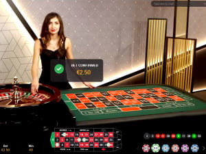 Ruleta francesa en vivo de Playtech