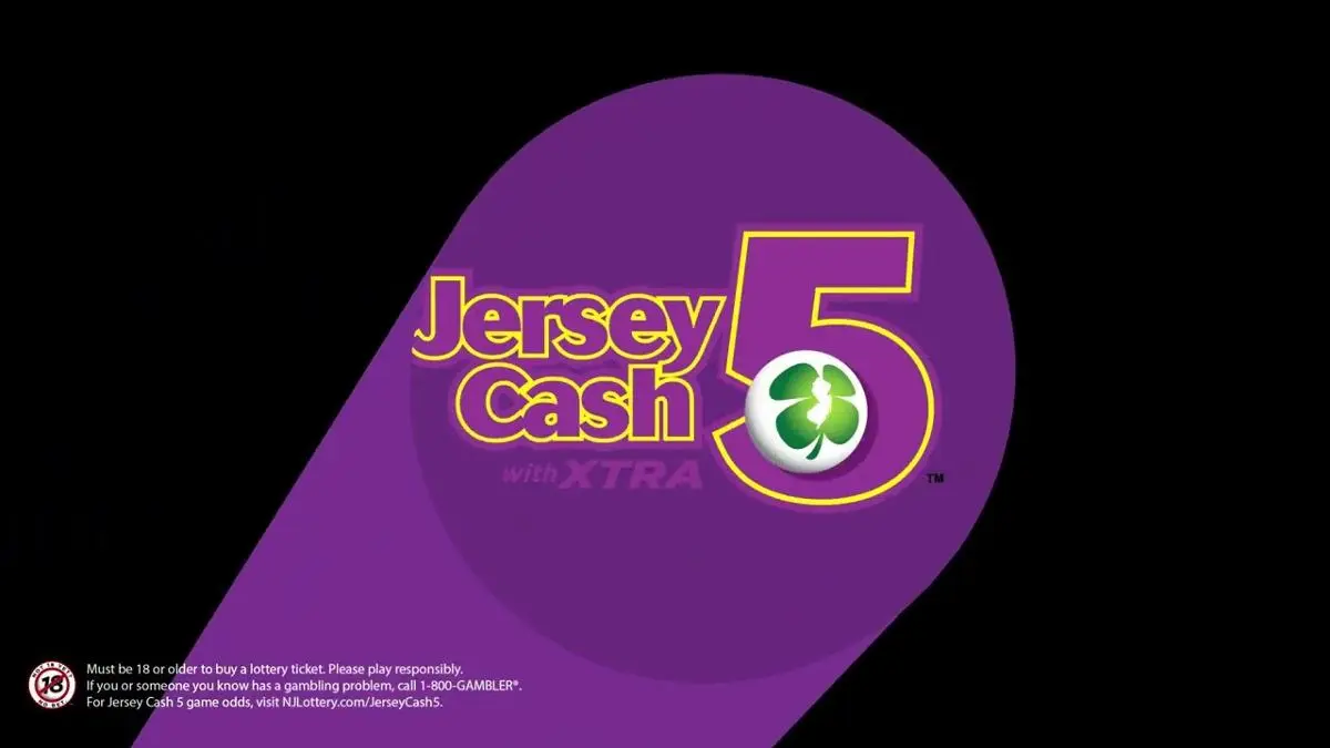 Diseño oficial del juego de lotería Jersey Cash 5