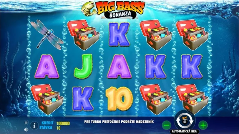 Interfaz del juego Big Bass Bonanza
