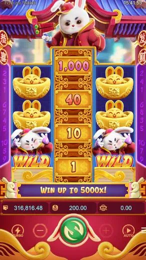 Interfaz del juego principal de Fortune Rabbit