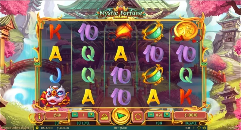 Interfaz de juego publicada Mystic Fortune Deluxe