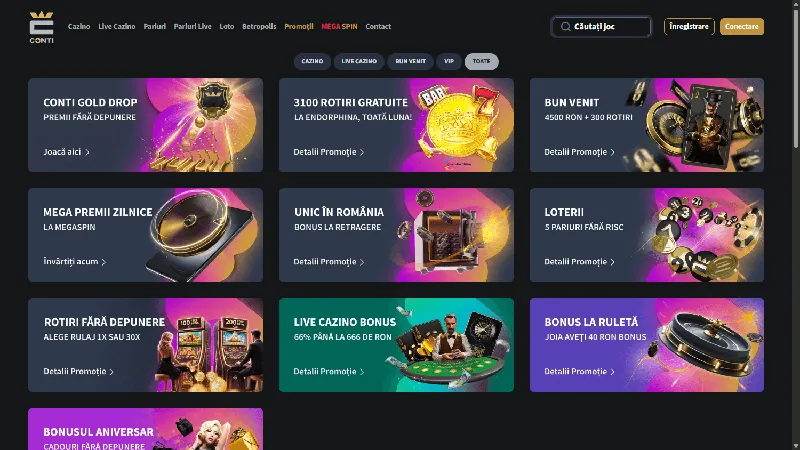 Promociones Conti Cazino: escritorio