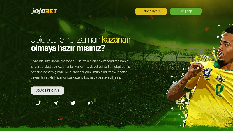Portada de Jojobet Casino: diseño de escritorio