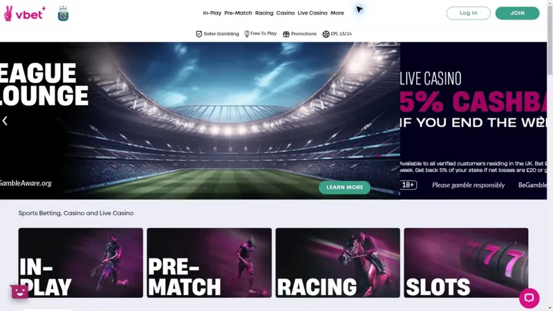 Catálogo de juegos de VBET Casino