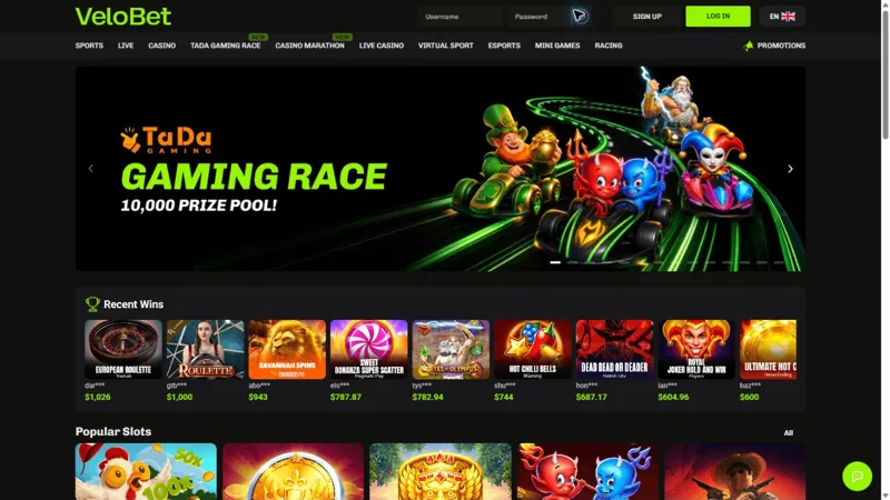Portada de Velobet Casino