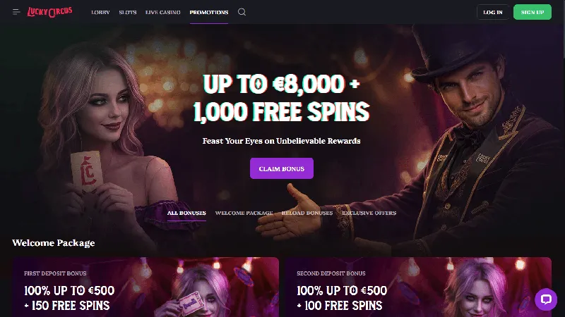Promociones Lucky Circus: escritorio