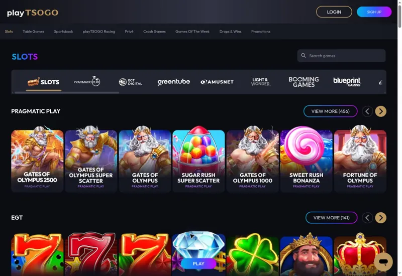 Catálogo de juegos de playTSOGO