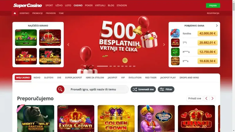 Portada de SuperSport Casino