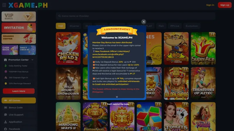 Catálogo de juegos de XGAME