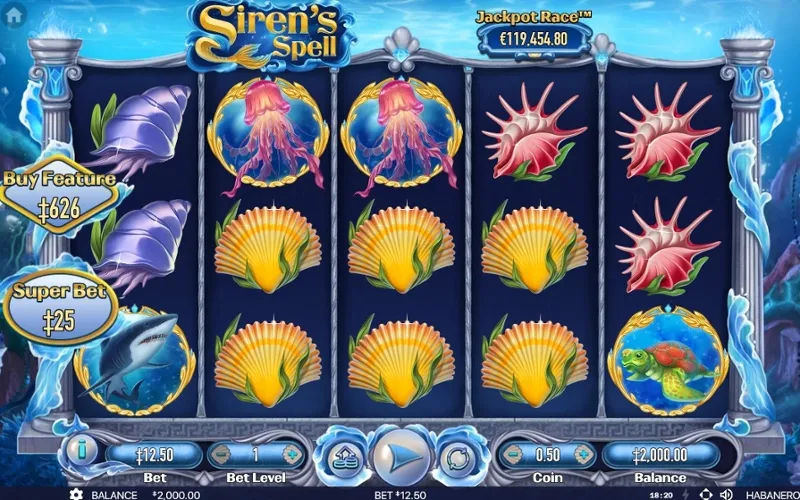 Interfaz de juego publicada Siren's Spell