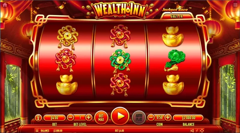 Interfaz de juego publicada Wealth Inn