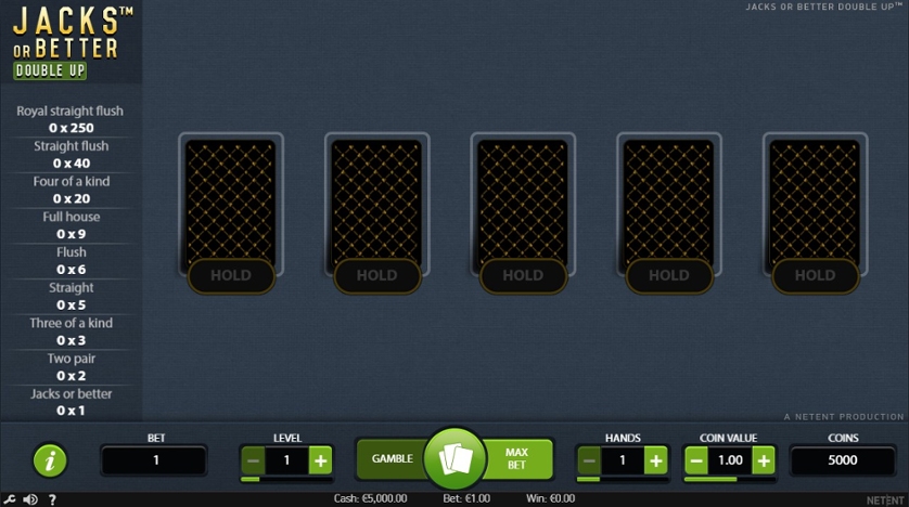 Jacks or Better: Double Up — Juega 100% gratis en modo demo 3 Jotas o mejor: duplicar.jpg